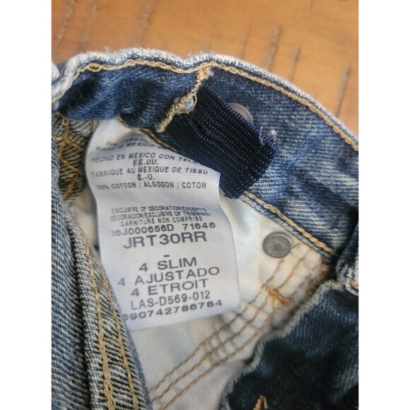 WRANGLER Retro cut-off jeans shorts 4 slim Leather patch - Picture 5 of 5